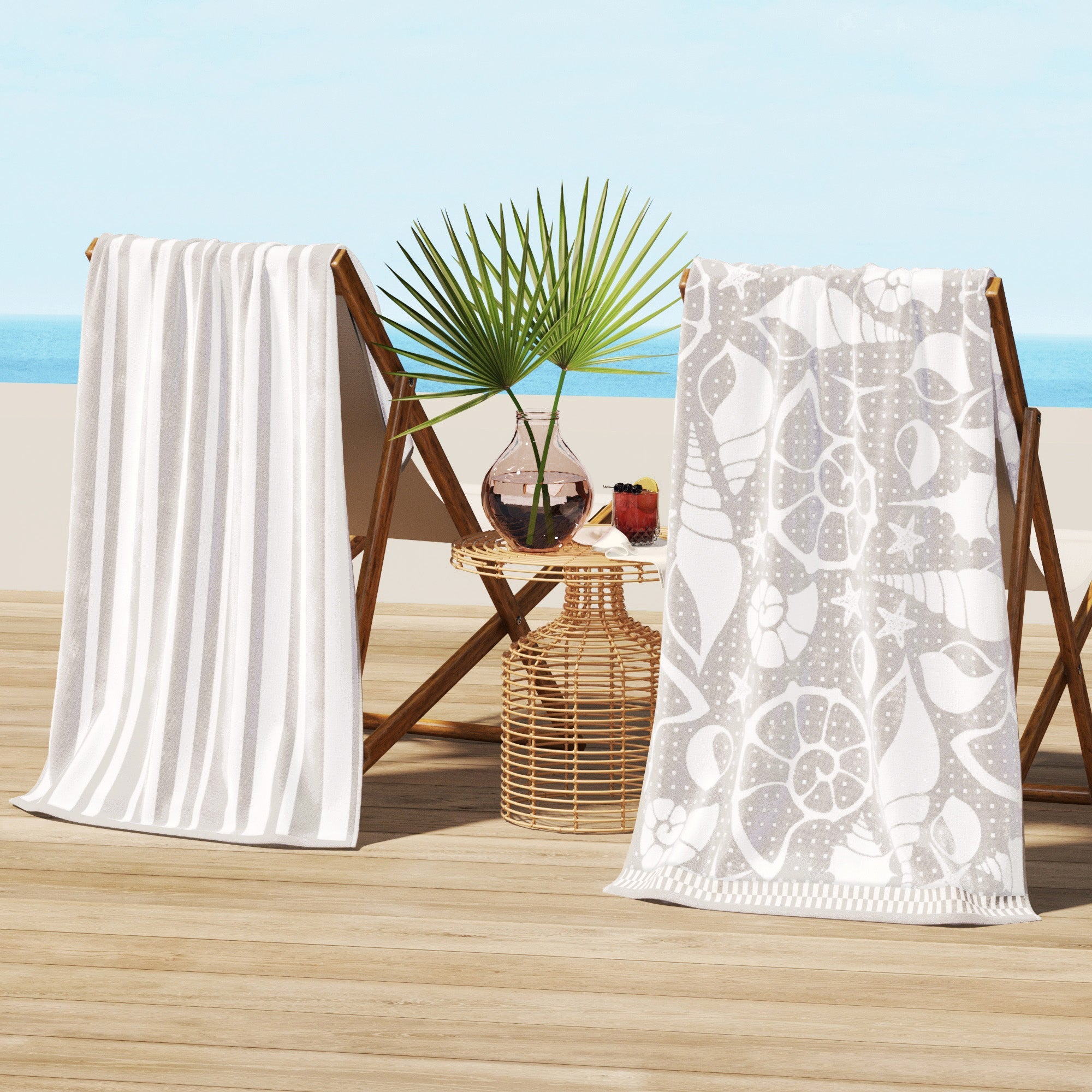 Cotton Velour Beach Towel
