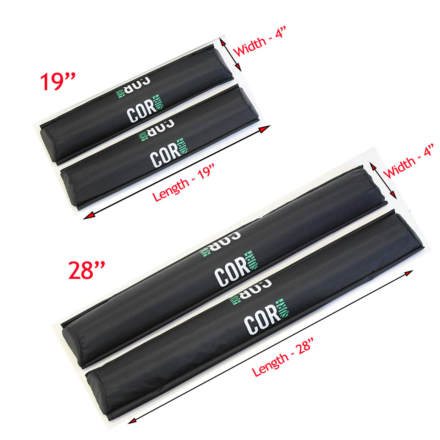Roof Rack Pads 19" or 28" -