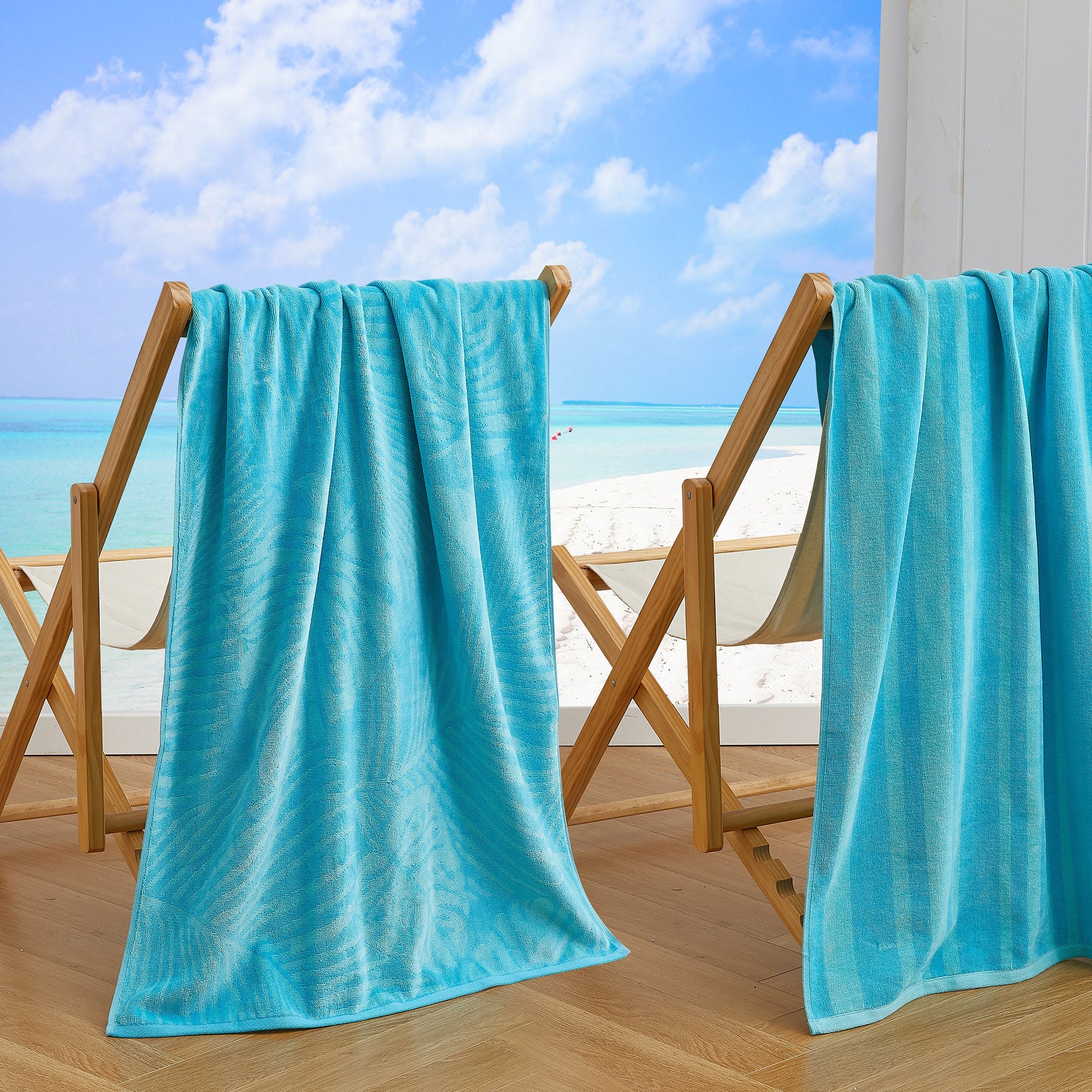 Cotton Velour Beach Towel